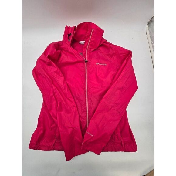 Columbia Womens Pink Windbreaker Jacket M Lightweight & Water-Resistant - Picture 2 of 4